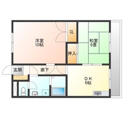 羽ノ浦駅 徒歩5分 2階の物件間取画像